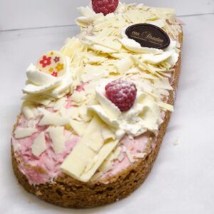 witte chocolade Frambozenslof